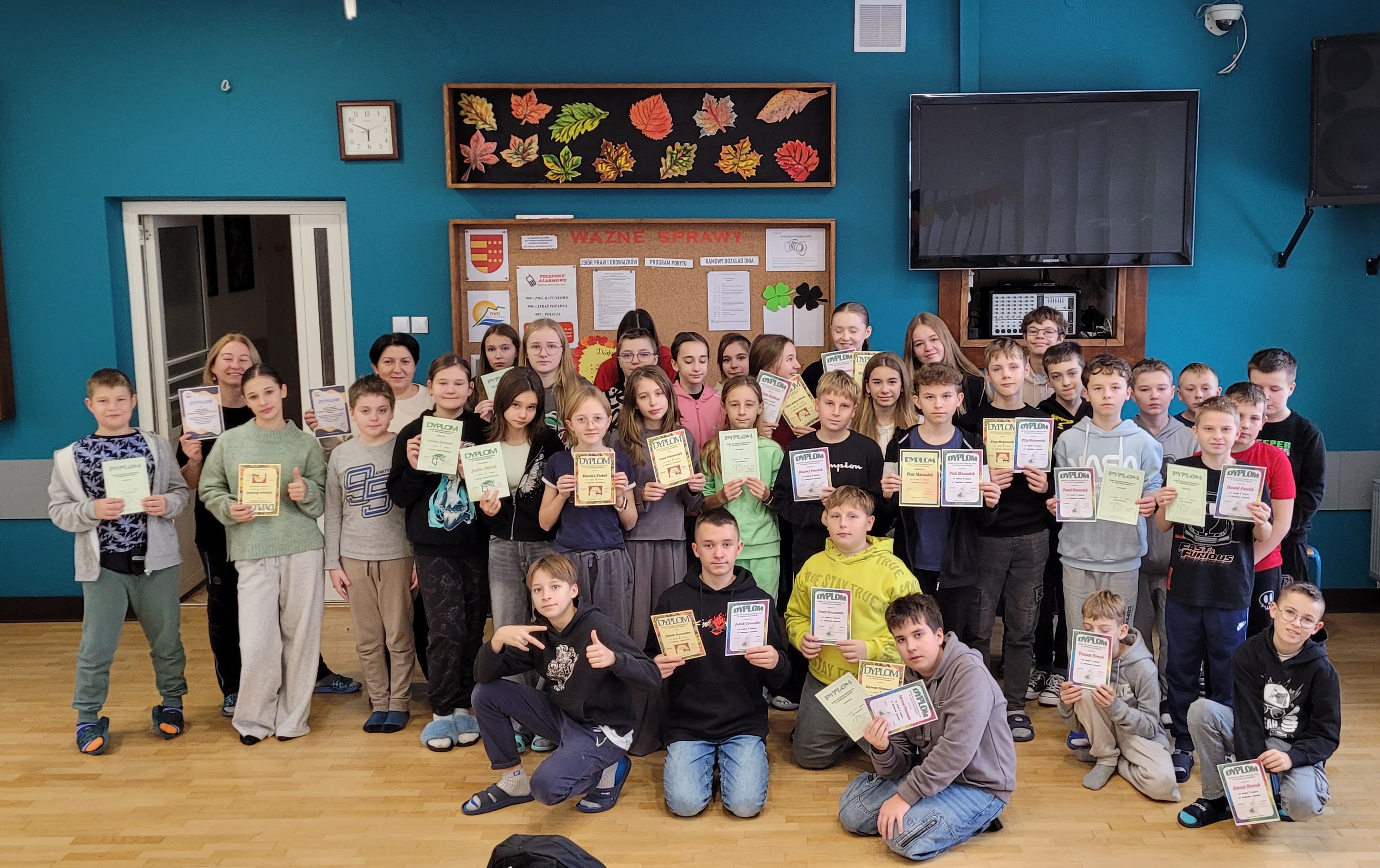 To już ostatnia grupa w Domu Wczasów Dziecięcych w Piwnicznej-Zdroju