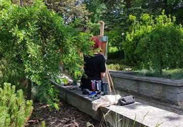 Młodzi artyści  w Piwnicznej, czyli plener malarski