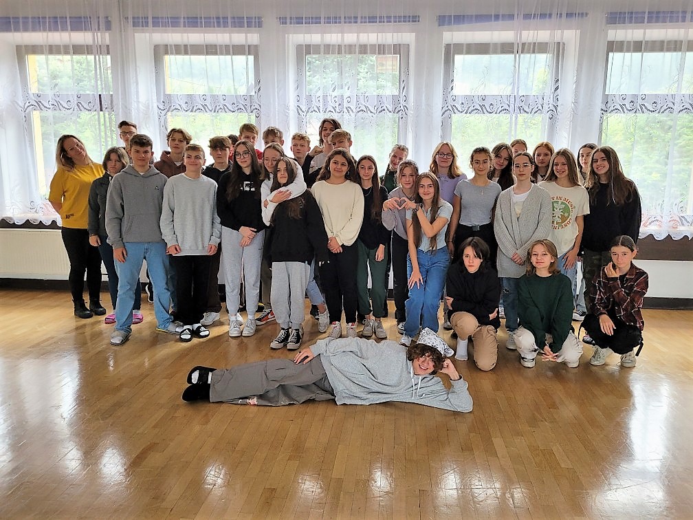 Pobyt uczniów klasy I a, I Liceum Ogólnokształcącego w Nowym Sączu (warsztaty integracyjne)